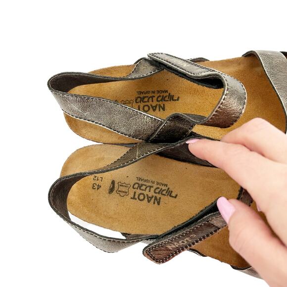 NAOT Kayla Radiant Copper Metallic Sandals Sz 12 - Picture 2 of 7